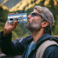 Custom Botswana Football 4 in 1 Can Cooler Tumbler Come On Zebras