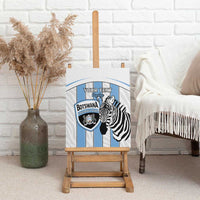 Custom Botswana Football Canvas Wall Art Come On Zebras