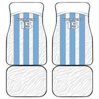 Custom Botswana Football Car Mats Come On Zebras