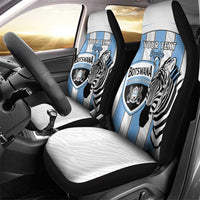 Custom Botswana Football Car Seat Cover Come On Zebras