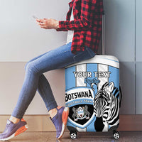 Custom Botswana Football Luggage Cover Come On Zebras