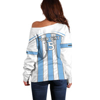Custom Botswana Football Off Shoulder Sweater Come On Zebras