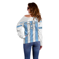 Custom Botswana Football Off Shoulder Sweater Come On Zebras