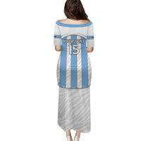 Custom Botswana Football Puletasi Come On Zebras