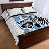 Custom Botswana Football Quilt Bed Set Come On Zebras