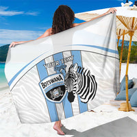 Custom Botswana Football Sarong Come On Zebras