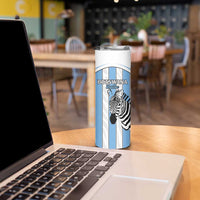 Custom Botswana Football Skinny Tumbler Come On Zebras