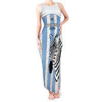 Custom Botswana Football Tank Maxi Dress Come On Zebras