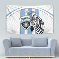 Custom Botswana Football Tapestry Come On Zebras