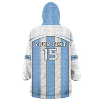Custom Botswana Football Wearable Blanket Hoodie Come On Zebras