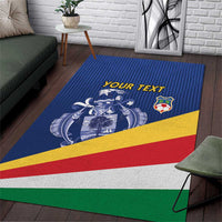 Custom Seychelles Beach Soccer 2025 Area Rug Flag Style