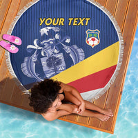 Custom Seychelles Beach Soccer 2025 Beach Blanket Flag Style