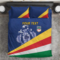 Custom Seychelles Beach Soccer 2025 Bedding Set Flag Style