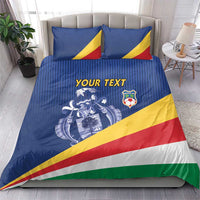 Custom Seychelles Beach Soccer 2025 Bedding Set Flag Style