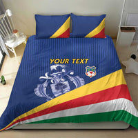 Custom Seychelles Beach Soccer 2025 Bedding Set Flag Style