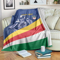 Custom Seychelles Beach Soccer 2025 Blanket Flag Style