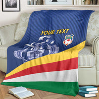 Custom Seychelles Beach Soccer 2025 Blanket Flag Style