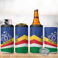 Custom Seychelles Beach Soccer 2025 4 in 1 Can Cooler Tumbler Flag Style