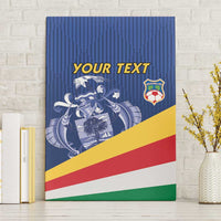 Custom Seychelles Beach Soccer 2025 Canvas Wall Art Flag Style