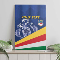Custom Seychelles Beach Soccer 2025 Canvas Wall Art Flag Style