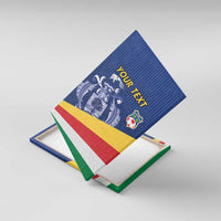 Custom Seychelles Beach Soccer 2025 Canvas Wall Art Flag Style