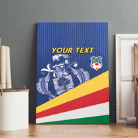 Custom Seychelles Beach Soccer 2025 Canvas Wall Art Flag Style