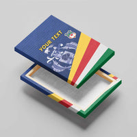 Custom Seychelles Beach Soccer 2025 Canvas Wall Art Flag Style