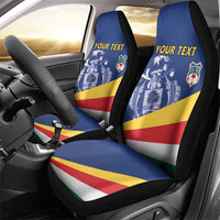 Custom Seychelles Beach Soccer 2025 Car Seat Cover Flag Style