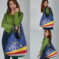 Custom Seychelles Beach Soccer 2025 Grocery Bag Flag Style