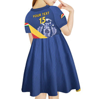 Custom Seychelles Beach Soccer 2025 Kid Short Sleeve Dress Flag Style