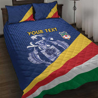 Custom Seychelles Beach Soccer 2025 Quilt Bed Set Flag Style