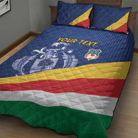 Custom Seychelles Beach Soccer 2025 Quilt Bed Set Flag Style