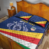 Custom Seychelles Beach Soccer 2025 Quilt Bed Set Flag Style