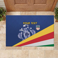 Custom Seychelles Beach Soccer 2025 Rubber Doormat Flag Style