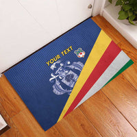 Custom Seychelles Beach Soccer 2025 Rubber Doormat Flag Style