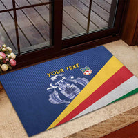 Custom Seychelles Beach Soccer 2025 Rubber Doormat Flag Style