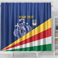 Custom Seychelles Beach Soccer 2025 Shower Curtain Flag Style