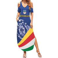 Custom Seychelles Beach Soccer 2025 Summer Maxi Dress Flag Style