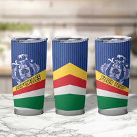 Custom Seychelles Beach Soccer 2025 Tumbler Cup Flag Style
