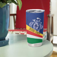 Custom Seychelles Beach Soccer 2025 Tumbler Cup Flag Style