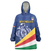 Custom Seychelles Beach Soccer 2025 Wearable Blanket Hoodie Flag Style