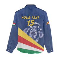 Custom Seychelles Beach Soccer 2025 Women Casual Shirt Flag Style