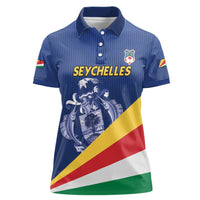 Custom Seychelles Beach Soccer 2025 Women Polo Shirt Flag Style