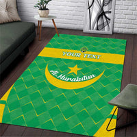 Custom Mauritania Beach Soccer 2025 Area Rug Go Al-Murabitun Go