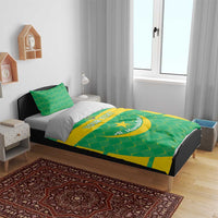 Custom Mauritania Beach Soccer 2025 Bedding Set Go Al-Murabitun Go