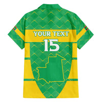 Custom Mauritania Beach Soccer 2025 Family Matching Puletasi and Hawaiian Shirt Go Al-Murabitun Go