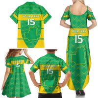 Custom Mauritania Beach Soccer 2025 Family Matching Summer Maxi Dress and Hawaiian Shirt Go Al-Murabitun Go