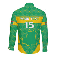 Custom Mauritania Beach Soccer 2025 Long Sleeve Button Shirt Go Al-Murabitun Go