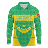 Custom Mauritania Beach Soccer 2025 Long Sleeve Polo Shirt Go Al-Murabitun Go