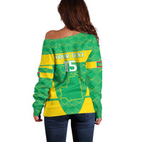 Custom Mauritania Beach Soccer 2025 Off Shoulder Sweater Go Al-Murabitun Go